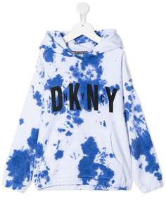 Dkny Kids худи с принтом тай-дай и логотипом