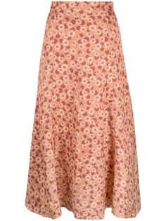 SANDRO юбка Pascaline с цветочным принтом