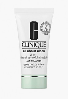 Желе для умывания Clinique очищающее и отшелушивающее 2-в-1 30ml All about clean Cleanser + Exfoliating Jelly 2-in-1 30ml