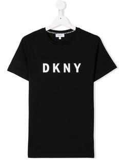 Dkny Kids футболка с нашивкой-логотипом