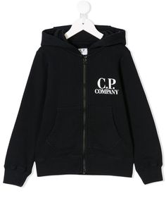 C.P. Company Kids толстовка с капюшоном и логотипом