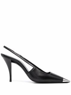 Saint Laurent туфли Blade 90 с ремешком на пятке
