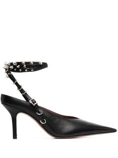 Abra туфли с заостренным носком и заклепками