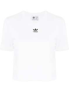 adidas укороченная футболка с логотипом