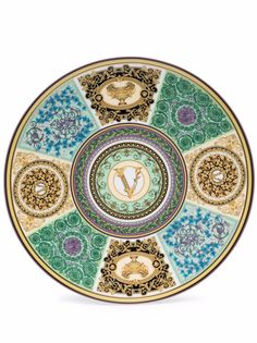 Versace тарелка с узором Barocco Mosaic