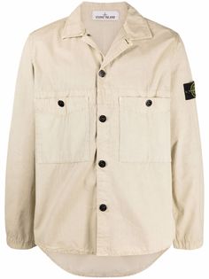 Stone Island куртка рубашка с карманами карго
