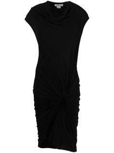 Helmut Lang Pre-Owned приталенное платье 2000-х годов с драпировкой