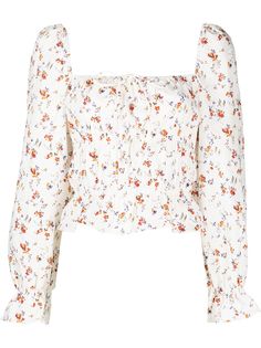 Reformation блузка Pimento с пышными рукавами