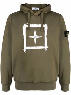 Stone Island худи с графичным принтом