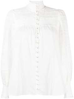 Zimmermann рубашка с кружевом