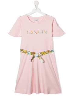 LANVIN Enfant платье-футболка с логотипом