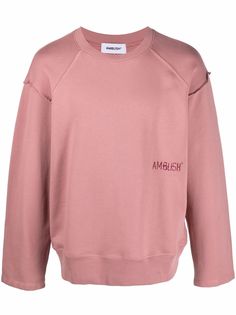 AMBUSH толстовка с приспущенными плечами и вышитым логотипом
