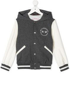 Brunello Cucinelli Kids куртка с капюшоном и логотипом