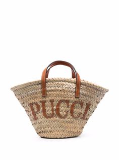 Emilio Pucci пляжная сумка с нашивкой-логотипом