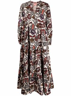 Scotch & Soda платье с V-образным вырезом и цветочным принтом