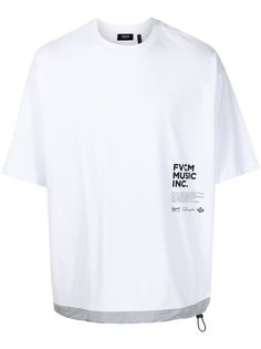 FIVE CM футболка с кулиской и логотипом