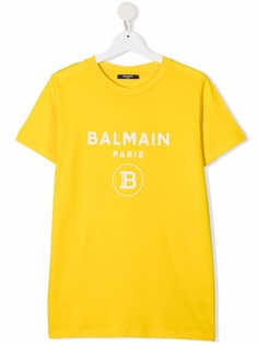 Balmain Kids футболка с логотипом