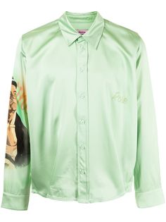 Martine Rose рубашка с графичным принтом