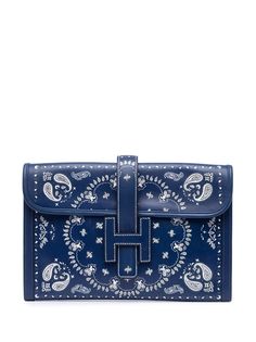Hermès клатч Jige pre-owned с принтом Hermes
