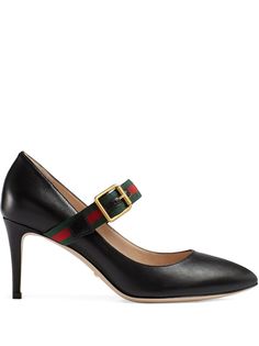 Gucci туфли-лодочки Sylvie на среднем каблуке