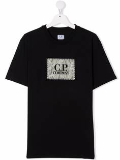 C.P. Company Kids футболка с нашивкой-логотипом