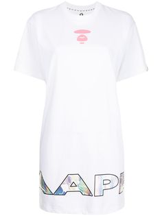 AAPE BY *A BATHING APE® платье-футболка с логотипом