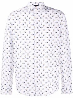 Sun 68 рубашка с длинными рукавами и цветочным принтом