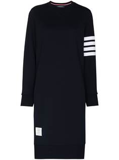 Thom Browne платье-толстовка с полосками 4-Bar