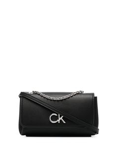 Calvin Klein сумка через плечо из зернистой кожи с логотипом