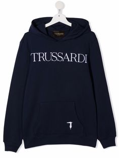 TRUSSARDI JUNIOR худи с вышитым логотипом