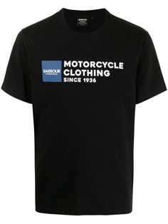 Barbour футболка с надписью
