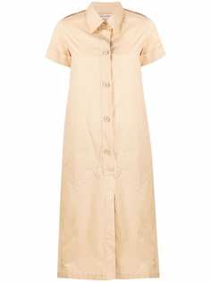 Gentry Portofino платье-рубашка с короткими рукавами и складками