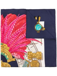 Hermès шарф Egyptian Feathers pre-owned Hermes