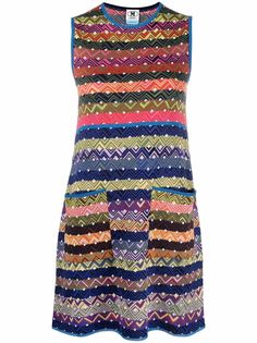 M Missoni платье-трапеция с геометричным узором