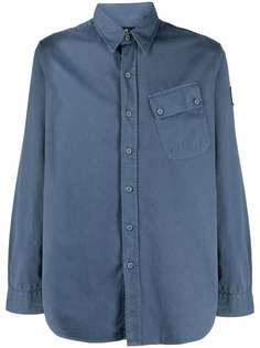 Belstaff однотонная рубашка с длинными рукавами