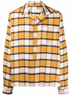 Rhude клетчатая рубашка на пуговицах