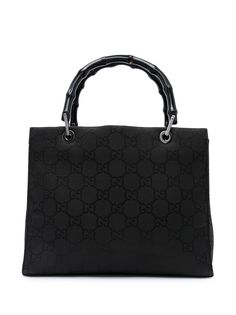 Gucci Pre-Owned сумка-тоут Bamboo с логотипом GG