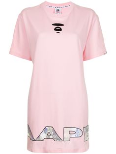 AAPE BY *A BATHING APE® платье-футболка с логотипом