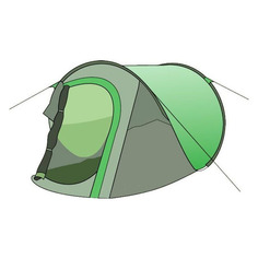 Палатка Totem Pop Up 2 (V2) турист. 2мест. зеленый