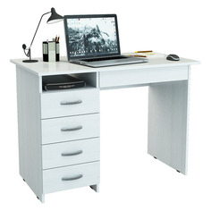 Стол компьютерный МАСТЕР Милан-1 (0120), ЛДСП, белый Master