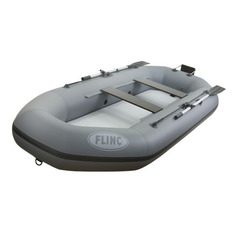 Лодка моторно-гребная FLINC F300TLA, надувная, серый