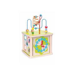 Сортер Мир деревянных игрушек Универсальный куб (разноцветный)