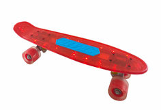 Спортивные товары Navigator Скейт пластиковый, со светящимися PU колесами (красный)