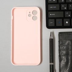 Чехол luazon для телефона iphone 12, soft-touch силикон, розовый