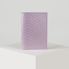 Обложка для паспорта, цвет светло-сиреневый Textura