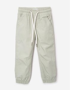 Оливковые брюки Jogger для мальчика Gloria Jeans