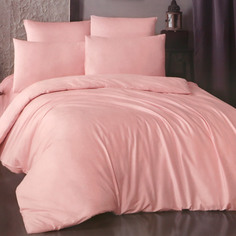 Комплект постельного белья La Besse Ранфорс розовый Кинг сайз
