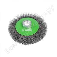 Металлическая щетка-тарелка для УШМ TUNDRA