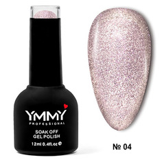 YMMY Professional, Гель-лак 9D Cat`s Eye «Хрустальные» №004