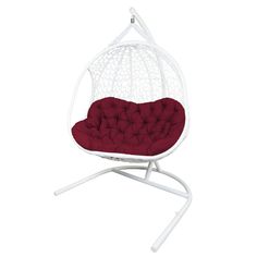 Кресло подвесное для двоих гелиос (ecodesign) красный 124x205x108 см.
